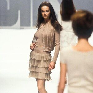 Valentino Women's Tan and Brown Dress